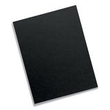 FELLOWES Futura Presentation Covers for Binding Systems, Plastic, Square Corners, 11 x 8.5, Matte Bl - 5224901