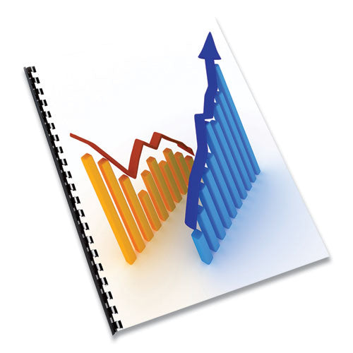 FELLOWES Expressions Linen Texture Presentation Covers for Binding Systems, Paper, Square Corners, 1 - 52098