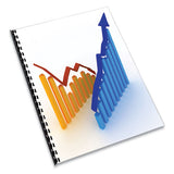 FELLOWES Expressions Classic Grain Texture Presentation Covers for Binding Systems, Paper, Round Cor - 52138