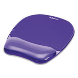 FELLOWES Gel Crystals Mouse Pad with Wrist Rest, 7.87 x 9.18, Purple - 91441