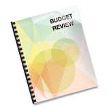 FELLOWES Futura Presentation Covers for Binding Systems, Plastic, Square Corners, 11 x 8.5, Matte Fr - 5224301