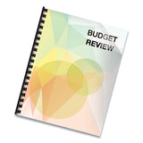 FELLOWES Futura Presentation Covers for Binding Systems, Plastic, Square Corners, 11 x 8.5, Matte Fr - 5224301