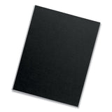 FELLOWES Futura Presentation Covers for Binding Systems, Plastic, Square Corners, 11 x 8.5, Matte Bl - 5224901