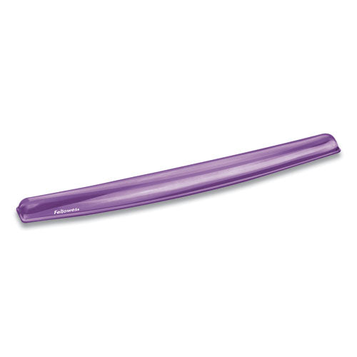 FELLOWES Gel Crystals Keyboard Wrist Rest, 18.5 x 2.25, Purple - 91437