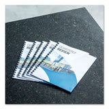 FELLOWES Crystals Transparent Presentation Covers for Binding Systems, Plastic, Square Corners, 11 x - 52089