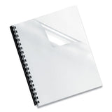 FELLOWES Crystals Transparent Presentation Covers for Binding Systems, Plastic, Square Corners, 11 x - 5204303