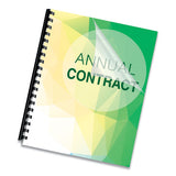 FELLOWES Crystals Transparent Presentation Covers for Binding Systems, Plastic, Square Corners, 11 x - 5204303