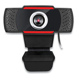 CyberTrack H3 720P HD USB Webcam with Microphone, 1280 pixels x 720 pixels, 1.3 Mpixels, Black - CyberTrack H3