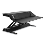 FELLOWES Lotus DX Sit-Stand Workstation, 32.75" x 24.25" x 5.5" to 22.5", Black - 8080301