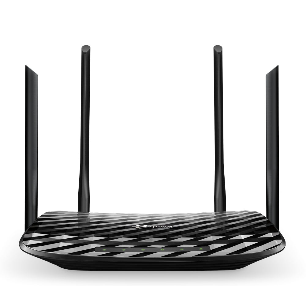 TP-Link AC1200 wireless router Gigabit Ethernet Dual-band (2.4 GHz / 5 GHz) Black - ARCHER A6