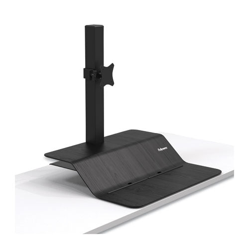 FELLOWES Lotus VE Sit-Stand Workstation, 29" x 28.5" x 27.5" to 42.5", Black - 8080101