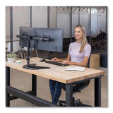 FELLOWES Professional Series Freestanding Dual Horizontal Monitor Arm, For 30" Monitors, 35.75" x 11 - 8043701