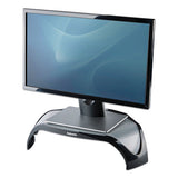 FELLOWES Smart Suites Corner Monitor Riser, For 21" Monitors, 18.5" x 12.5" x 3.88" to 5.13", Black/ - 8020101