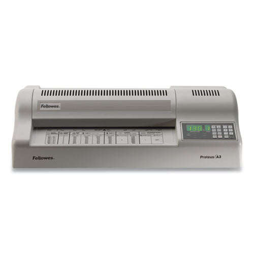 FELLOWES Proteus 125 Laminator, Six Rollers, 12" Max Document Width, 10 mil Max Document Thickness - 5709501