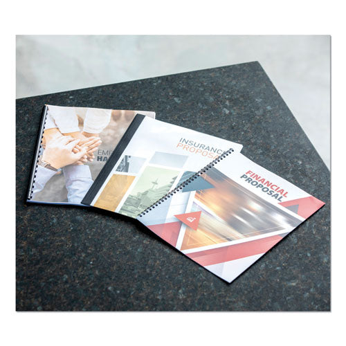 FELLOWES Wire Bindings for 11 x 8.5 Documents, 32 Rings, 0.25" (35-Sheet) Capacity, Black, 25/Pack - 52539