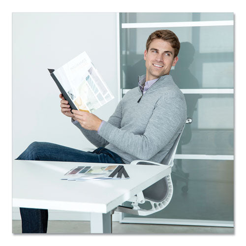 FELLOWES Thermal Binding System Presentation Covers, 90-Sheet Capacity, Plastic, Square Corners, 11  - 5256101