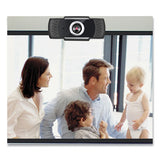 CyberTrack H4 1080P HD USB Manual Focus Webcam with Microphone, 1920 Pixels x 1080 Pixels, 2.1 Mpixels, Black - CyberTrack H4