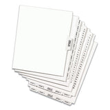 Preprinted Legal Exhibit Side Tab Index Dividers, Avery Style, 11-Tab, 1 to 10, 11 x 8.5, White, 1 Set - 11381 eCommerce Business Prime