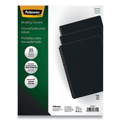 FELLOWES Futura Presentation Covers for Binding Systems, Plastic, Round Corners, 11.25 x 8.75, Matte - 5224701