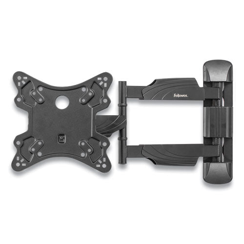 FELLOWES Full Motion TV Wall Mount, 16.25w x 19.75d x 17.87h, Black - 8043601