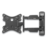 FELLOWES Full Motion TV Wall Mount, 16.25w x 19.75d x 17.87h, Black - 8043601