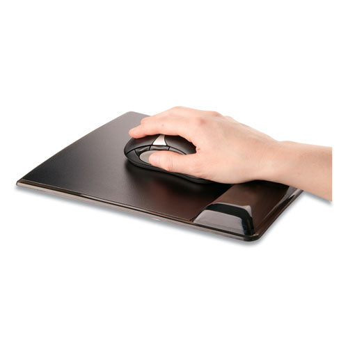 FELLOWES Gel Wrist Support with Attached Mouse Pad, 8.25 x 9.87, Black - 9182301