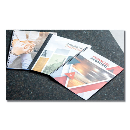 FELLOWES Wire Bindings for 11 x 8.5 Documents, 32 Rings, 0.56" (130-Sheet) Capacity, Black, 25/Pack - 5255601