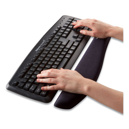 FELLOWES PlushTouch Keyboard Wrist Rest with FoamFusion Technology, 18.12 x 3.19, Graphite - 9252301