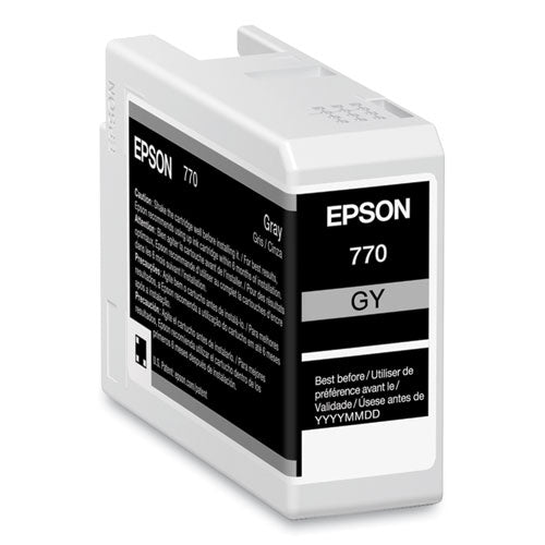 EPSON  (T770) UltraChrome PRO10 Ink, 25 mL, Gray - T770720