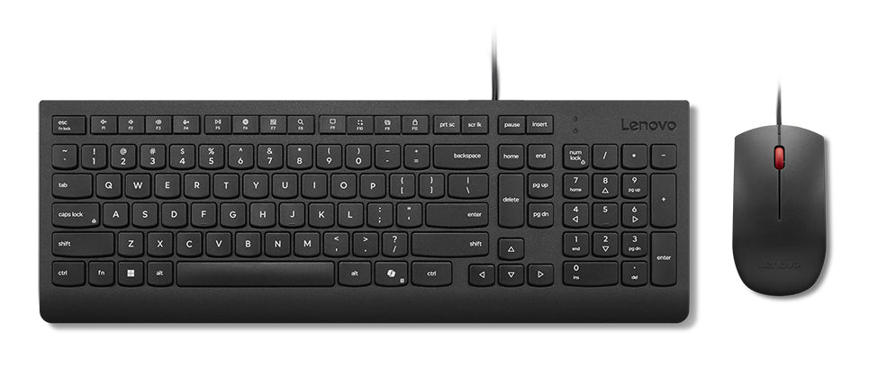 Lenovo 4X31R64400 keyboard Mouse included Universal USB US English Black - 4X31R64400 LENOVO