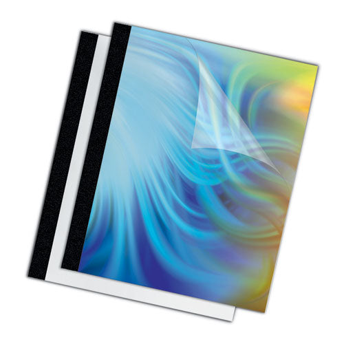 FELLOWES Thermal Binding System Presentation Covers, 90-Sheet Capacity, Plastic, Square Corners, 11  - 5256101