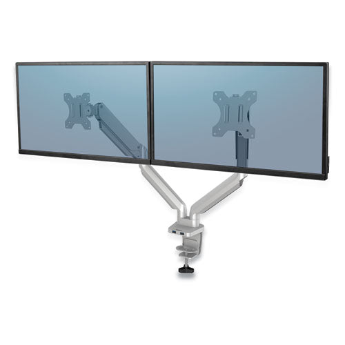 FELLOWES Platinum Series Dual Monitor Arm, For 40" Monitors, 360 deg Rotation, 45 deg Tilt, 180 deg  - 8056501