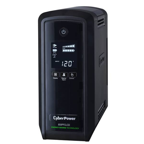 CyberPower CP850PFCLCD uninterruptible power supply (UPS) Line-Interactive 0.85 kVA 510 W 10 AC outlet(s) - CP850PFCLCD