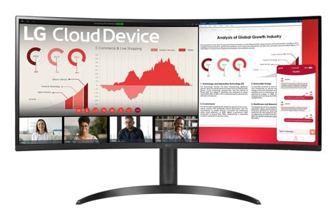 LG 34CR651N-6P All-in-One PC/workstation Intel® Pentium® Silver N6005 86.4 cm (34") 3440 x 1440 pixels All-in-One thin client 8 GB DDR4-SDRAM 16 GB eMMC Wi-Fi 6 (802.11ax) Black - 34CR651N-6P LG