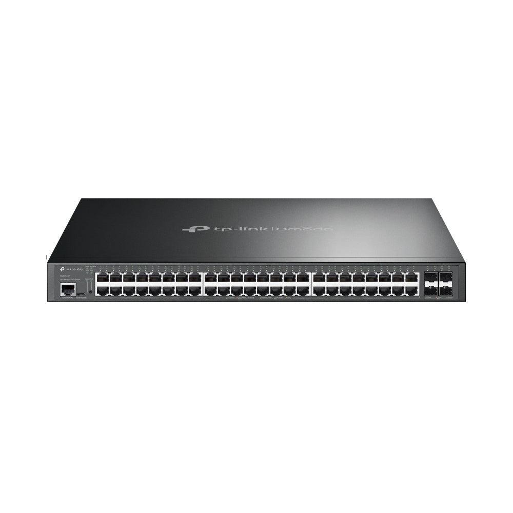 TP-Link Omada 48-Port Gigabit and 4-Port 10GE SFP+ L2+ Managed Switch with 48-Port PoE+ - SG3452XP