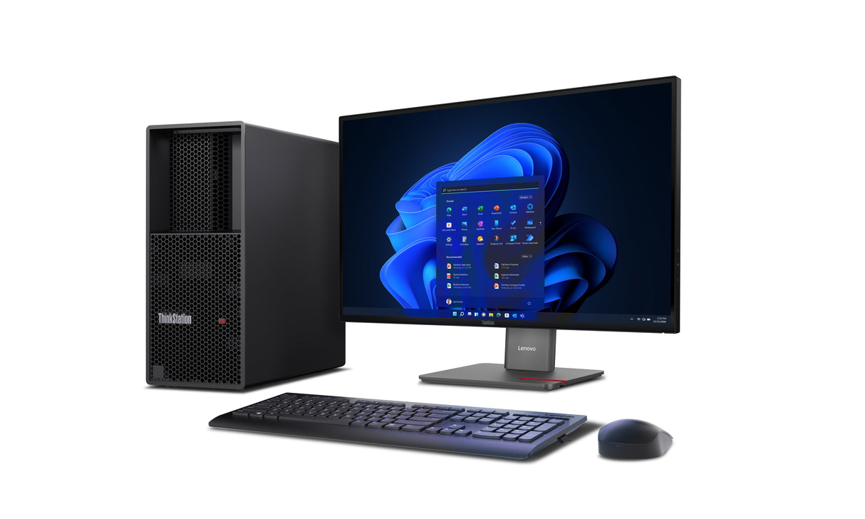 Lenovo ThinkStation P3 Tower Gen 2 Intel Core Ultra 9 285 32 GB DDR5-SDRAM 1 TB SSD Windows 11 Pro Workstation Black - 30HT004KUS
