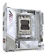 GIGABYTE X870I AORUS PRO ICE Motherboard - Supports AMD Ryzen 9000 Series CPUs, 8+2+1 phases VRM, up to 8400MHz DDR5 (OC), 1xPCIe 5.0 M.2 + 1xPCIe 4.0 M.2, WI-FI 7, 2,5GbE LAN, USB 4 - X870I AORUS PRO ICE