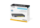 NETGEAR GS108PP Unmanaged Gigabit Ethernet (10/100/1000) Power over Ethernet (PoE) Black - GS108PP-100NAS