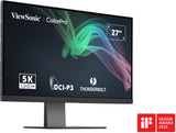 Viewsonic VP2788-5K computer monitor 68.6 cm (27") 5120 x 2880 pixels 5K Ultra HD LED Black - VP2788-5K