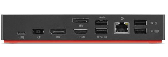 Lenovo 40AS0090US laptop dock/port replicator Wired USB 3.2 Gen 1 (3.1 Gen 1) Type-C Black - 40AS0090US LENOVO