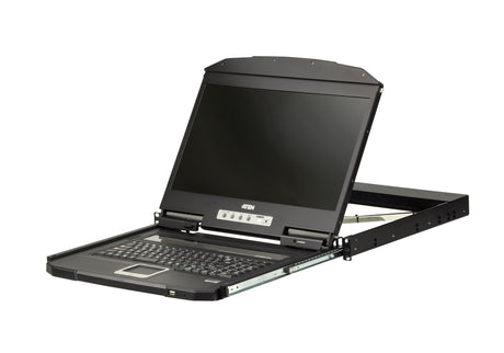 ATEN CL3700NW rack console 47 cm (18.5") 1920 x 1080 pixels Metal, Plastic Black 1U - CL3700NW ATEN