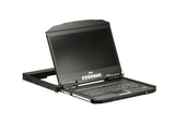 ATEN CL3700NW rack console 47 cm (18.5") 1920 x 1080 pixels Metal, Plastic Black 1U - CL3700NW ATEN