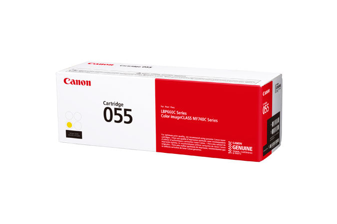 Canon (CRG-055 Y L) Yellow Toner Cartridge (2,100 Yield) - 3013C001AA