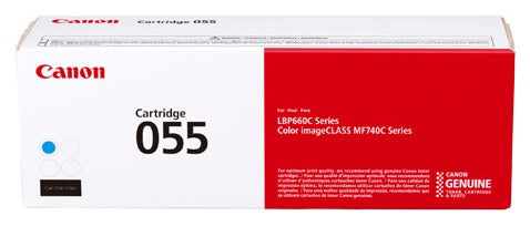 Canon (CRG-055 C L) Cyan Toner Cartridge (2,100 Yield) - 3015C001AA