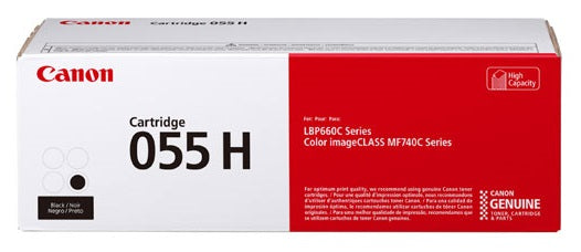 Canon (CRG-055 BK H) High Yield Black Toner Cartridge (7,600 Yield) - 3020C001AA CANON