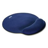 ALLSOP MousePad Pro Memory Foam Mouse Pad with Wrist Rest, 9 x 10, Blue - 30206