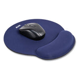 ALLSOP MousePad Pro Memory Foam Mouse Pad with Wrist Rest, 9 x 10, Blue - 30206