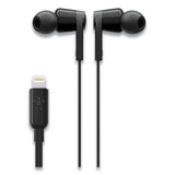 SOUNDFORM Headphones with Lightning Connector, 44" Cord, Black - G3H0001BTBLK BELKIN