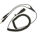 Jabra PC cord - QD to 2x3_5mm - 8734-599