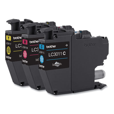 LC3011 Ink, 200 Page-Yield, Cyan/Magenta/Yellow - LC30113PKS